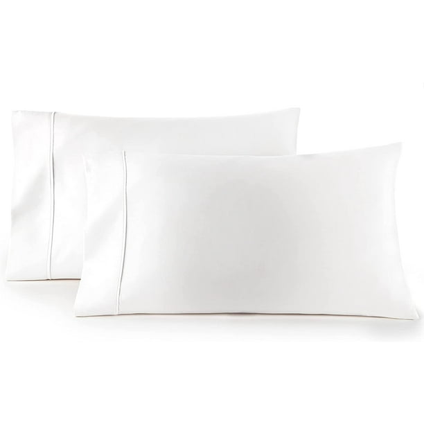 Silky Soft & Wrinkle Free 400 TC Egyptian Cotton Pillow Cases Standard Size White Stripe Crafts Linen 2pc Pillowcase Set Silky Soft & Wrinkle Free 400 TC Egyptian Cotton Pillow Cases Standard Size White Stripe Crafts Linen 2pc Pillowcase Set